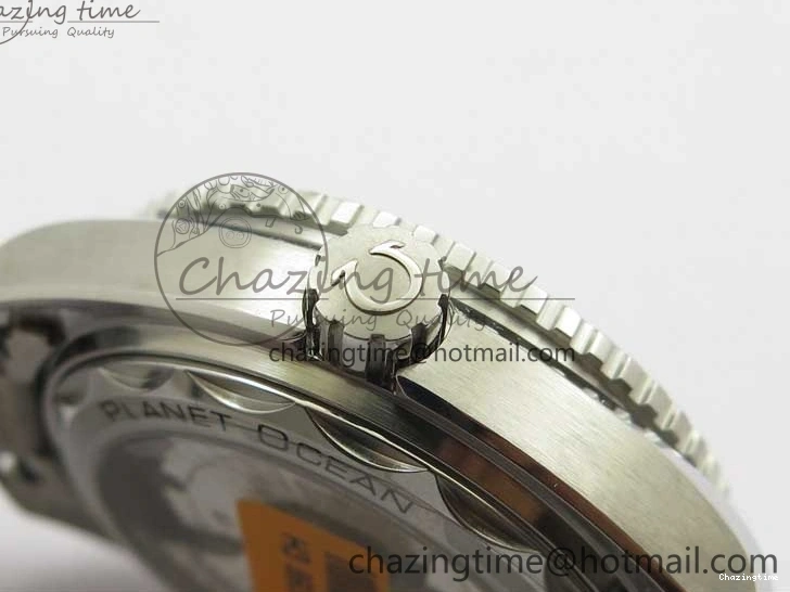 0109 Planet Ocean 39.5mm Black Ceramic Bezel SS VSF 1:1 Best Edition Black Dial on SS Bracelet A Stretchable 7890